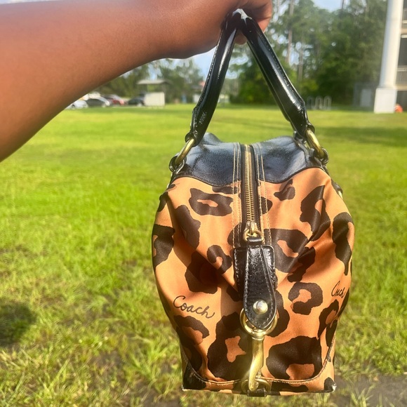 Leopard Print Coach Handbag - Picture 4 of 5